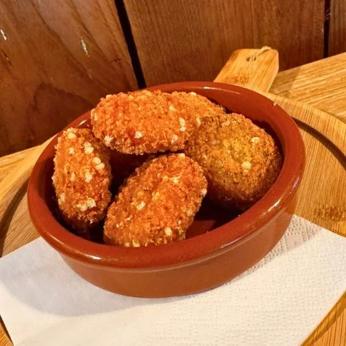 Mini camemberts panés